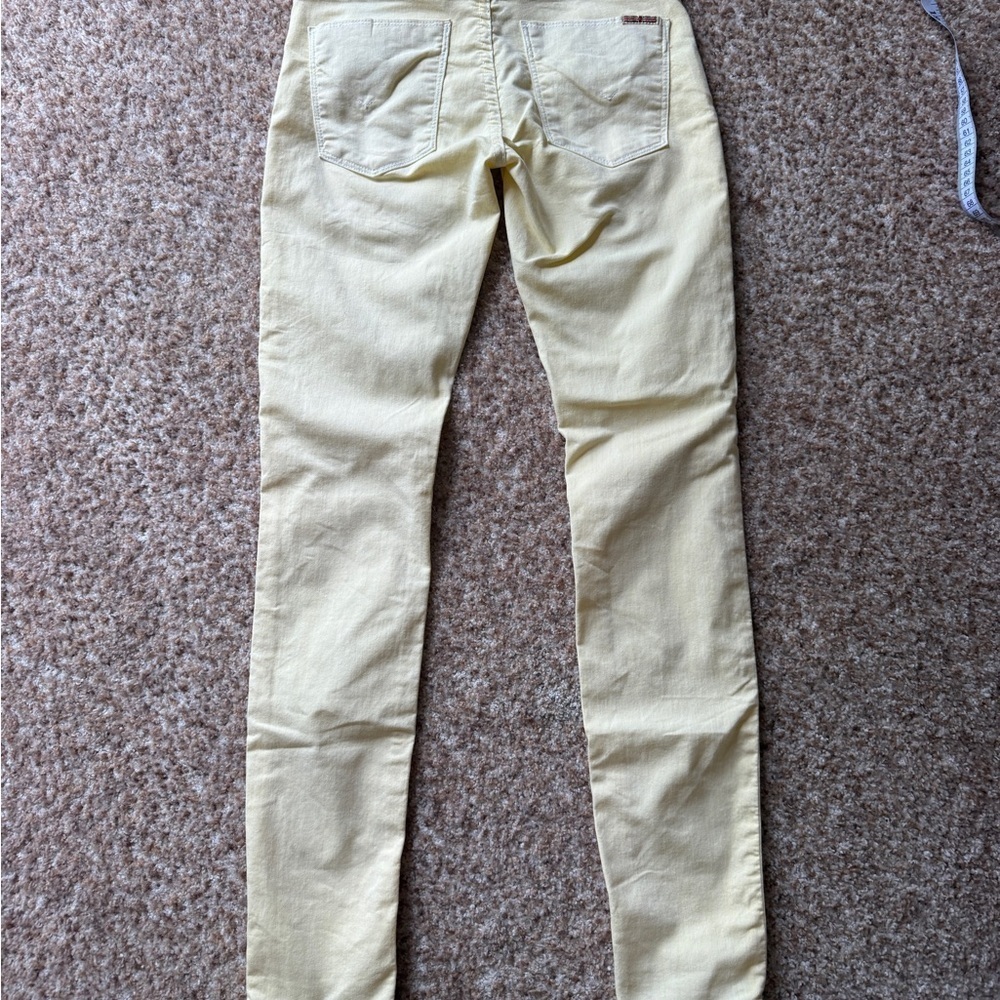 Hudson Nico Super Skinny Midrise Jeans yellow size 24 - Picture 6 of 6